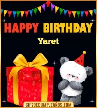 GIF Happy Birthday Yaret